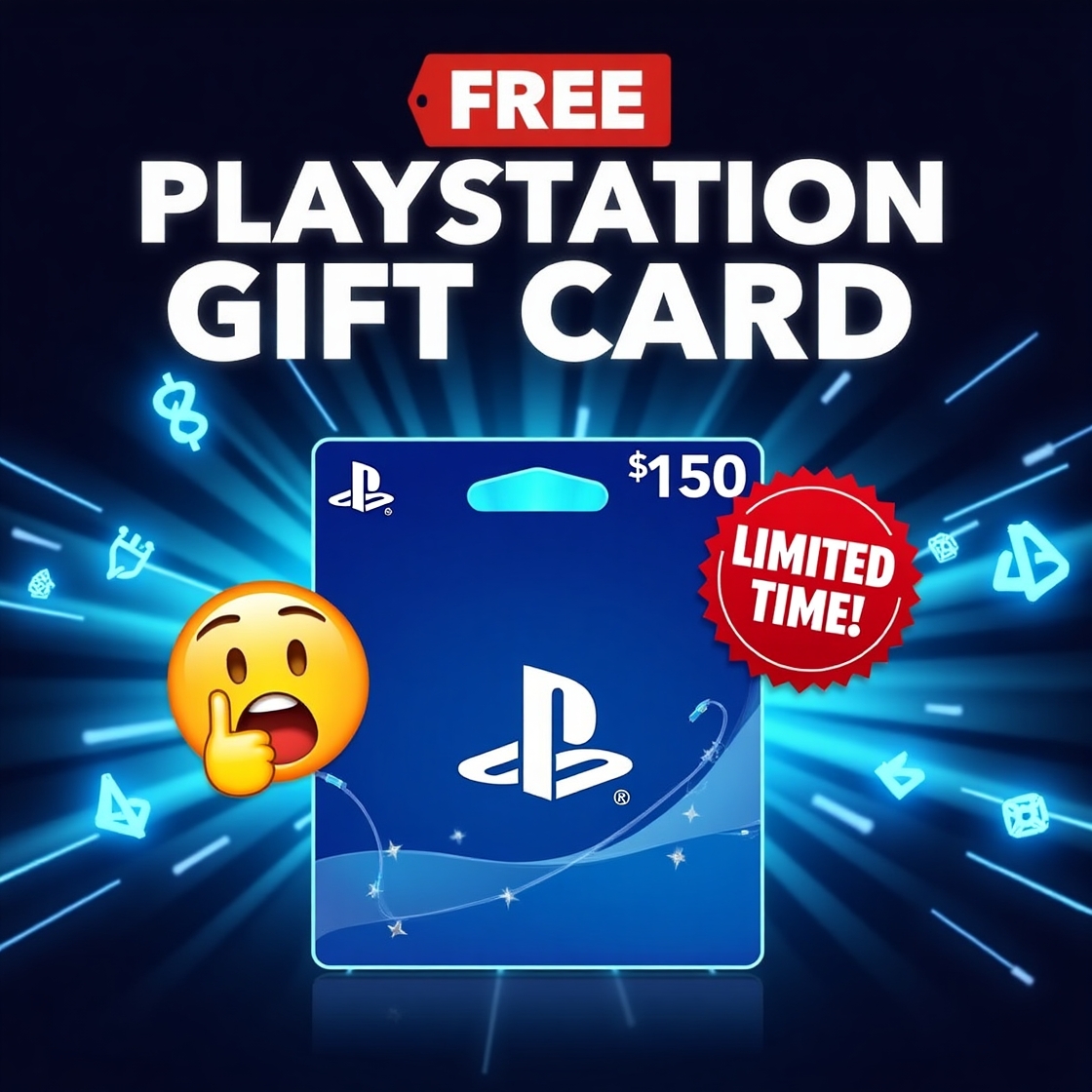 Get a Free PlayStation Gift Card Today – No Purchase Required!